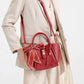 Women's Faux Leather Bucket Handbag with Strap 7 clours