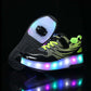 LED Light-Up Roller Shoes with Detachable Wheels