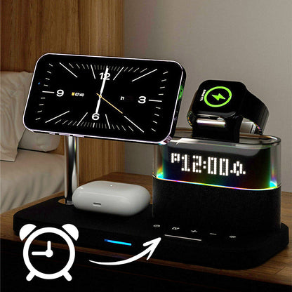 🔥2025 HOT SALE - 45% OFF🔥3-in-1 Wireless Charging Station with Alarm Clock