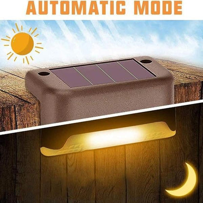 ✨ Luzes de grade solares externas, iluminam o caminho do seu jardim!