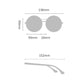 1-9 Gears Adjustable Round Frame Sunglasses