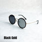 1-9 Gears Adjustable Round Frame Sunglasses