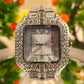 Luxurious Zircon-Encrusted Quartz Watch