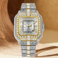 Luxurious Zircon-Encrusted Quartz Watch