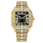 Luxurious Zircon-Encrusted Quartz Watch