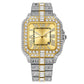 Luxurious Zircon-Encrusted Quartz Watch