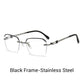 Fashionable HD Rimless Cut Rim 0°Anti Blue Light Glasses