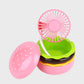 🔥2025 HOT SALE🔥3 Speeds Hamburger Shaped Mini Fan with Mirror