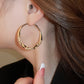 🔥Mother's Day Hot Sale 50%🔥Buy 1 Get 1 Free🔥Circle Earrings with Zirconia