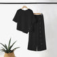 💎 -50% NO CONJUNTO CHIC DE 2 PEÇAS! 💎 Blusa com Barra Irregular e Calça Pantalona com Detalhe Exclusivo de Botões 👖✨