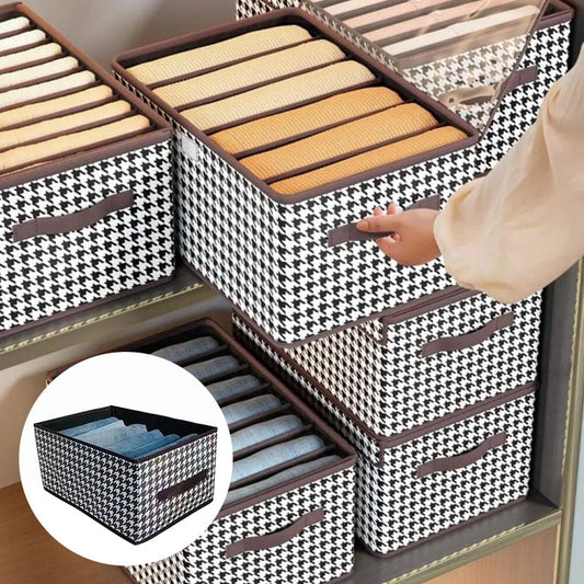 🆕 NEW 2026 Space Saver | Foldable Jeans Organizer & Storage Box | Find Pants Instantly 👖【50% OFF】