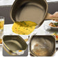 30 cm titanium alloy flat-bottomed pan, wok, non-stick pan, three-in-one