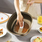 30 cm titanium alloy flat-bottomed pan, wok, non-stick pan, three-in-one