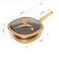 30 cm titanium alloy flat-bottomed pan, wok, non-stick pan, three-in-one
