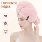 Large Hair Towel with Secure Band For Women