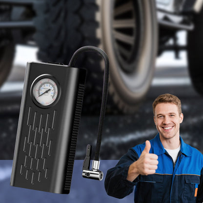 🥳2026 PROMOÇÃO QUENTE🥳💞50K+ VENDIDO!🔇🔋 Promoção Flash com 50% de desconto! Inflador de carro ultrassilencioso e portátil. Cabe no porta-luvas, carrega via USB. Seu companheiro discreto na estrada para quedas repentinas de pressão. 📱🚗