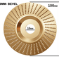 Disco de escultura em madeira premium para rebarbadora