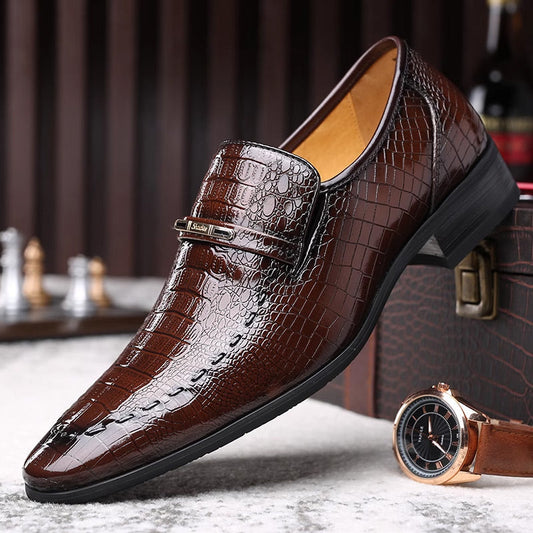 🐊👞 Sapatos de couro confortáveis e luxuosos para homens 🔥✨ 🔥 FRETE GRÁTIS AGORA! 💥