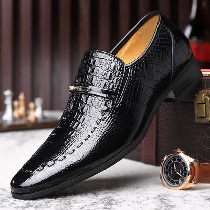 🐊👞 Sapatos de couro confortáveis e luxuosos para homens 🔥✨ 🔥 FRETE GRÁTIS AGORA! 💥