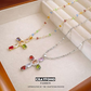💎 50% DE DESCONTO!! ✝️ Colar colorido com pingente de cruz de strass – brilho intenso, comprimento ajustável e um visual marcante ✨