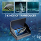 Localizador de peixes com tela HD e transdutor