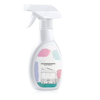 Spray portátil rápido para limpeza de sapatos brancos