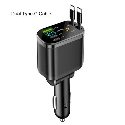 Carregador rápido para carro com iluminação ambiente Starry Sky