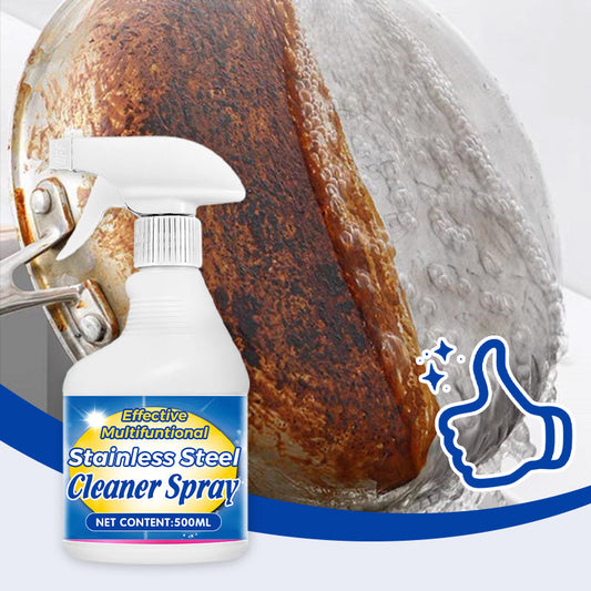 Spray de limpeza multifuncional eficaz para aço inoxidável