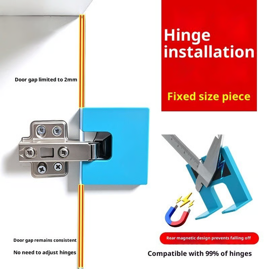 🚪 COMPRE 2 GANHE 3! ✨ EASY HINGE MATE – Ferramenta de instalação de porta ajustável, design universal para configuração rápida, inclui todos os adaptadores necessários 🔩🏠