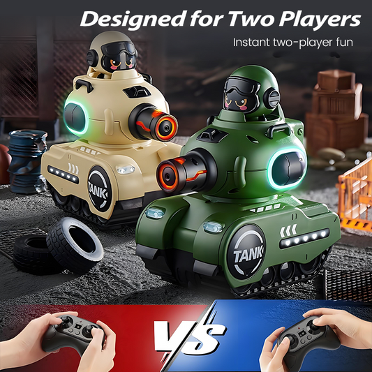 Conjunto de tanque de batalha com controle remoto infravermelho