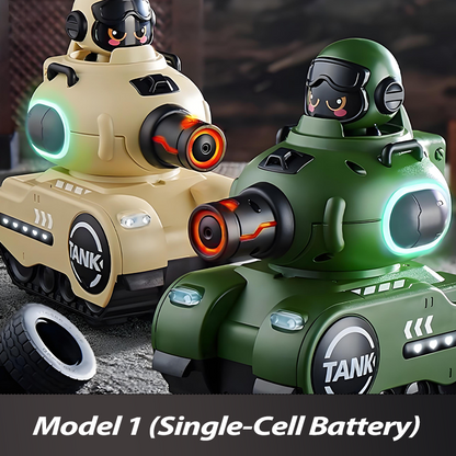 Conjunto de tanque de batalha com controle remoto infravermelho