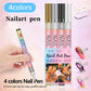Conjunto de canetas profissionais para Nail Art com 12 cores
