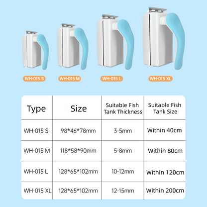 Limpador de vidro magnético forte para aquários