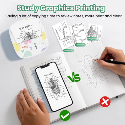 🎁 Promoção de Natal com 50% DE DESCONTO!! 🖨️ Mini impressora portátil de adesivos✨ Impressora Bluetooth portátil para bricolage e presentes🔖