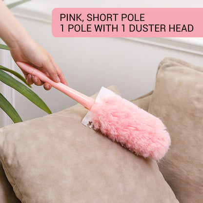 Conjunto de espanador dobrável de microfibra para limpeza 360 °