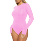 Women's Stretch Long Sleeve Crew Neck Bodysuit