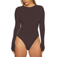 Women's Stretch Long Sleeve Crew Neck Bodysuit