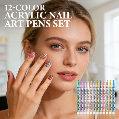 ✨Por tempo limitado!⏰Conjunto de 12 canetas acrílicas para nail art