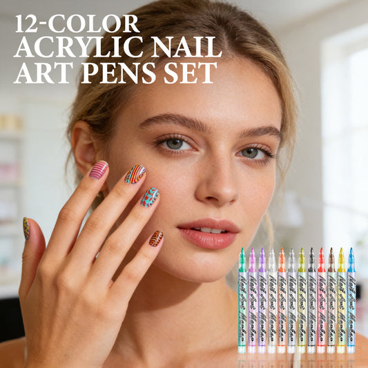 ✨Por tempo limitado!⏰Conjunto de 12 canetas acrílicas para nail art