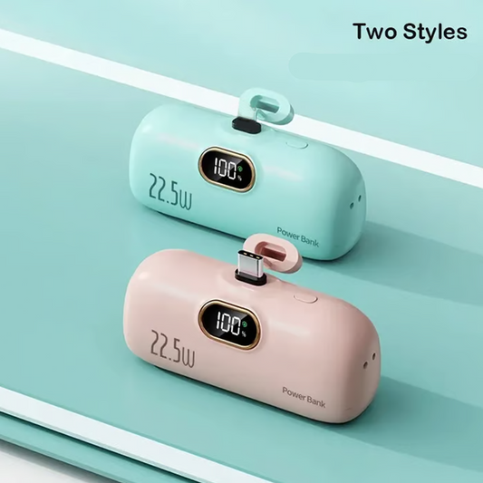 🔋 Oferta por tempo limitado para novos produtos ✨ Mini Power Bank portátil de 5000mAh para celular