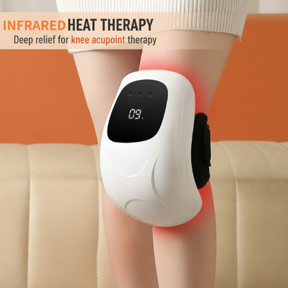 Massageador de joelho aquecido infravermelho com vibração