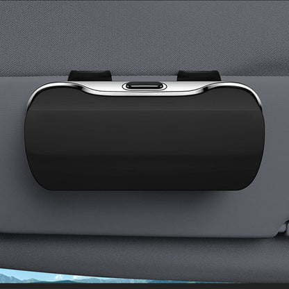 Caixa de armazenamento de óculos de viseira solar com tudo incluído para carro