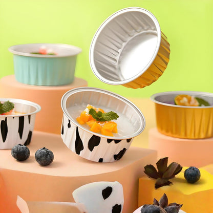 Conjunto de xícaras reutilizáveis de folha de alumínio