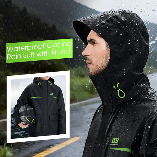 Fato de ciclismo impermeável com capuz
