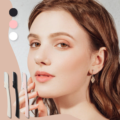 Navalha de sobrancelha dobrável multiuso