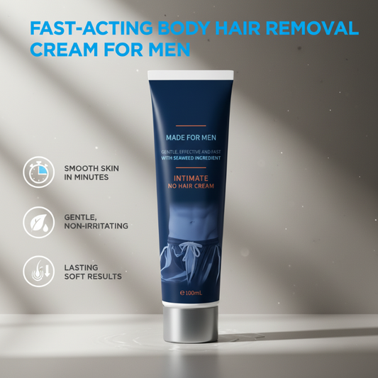 🎁🧴 Creme Depilatório de Ação Rápida para Homens – Pele Lisa em Minutos sem Irritação! 🔥✨