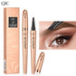 ✏️ COMPRE 1 GANHE 1 GRÁTIS! ✨ Lápis de sobrancelha Microblading 3D – ponta de 4 pontas, pinceladas naturais e à prova d'água 🖌️