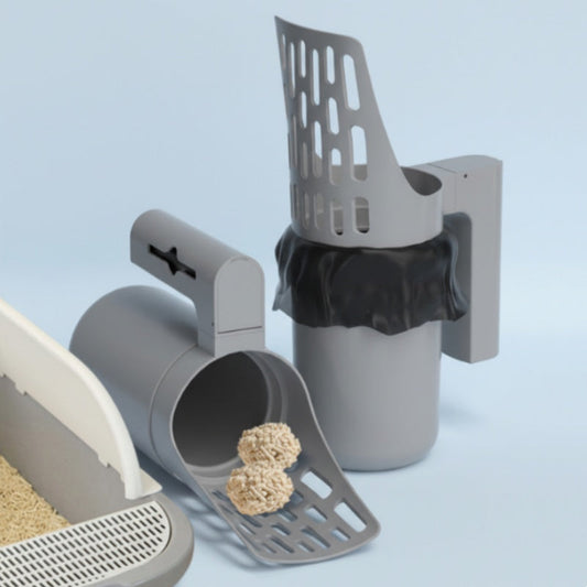 🐱 50% DE DESCONTO AGORA! ✨ Pá para Areia de Gato com Lixeira Integrada – Peneiramento Eficiente e Grande Capacidade – Essencial para a Higiene 🗑️