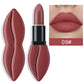 Batom fosco em formato de lábio de longa duração