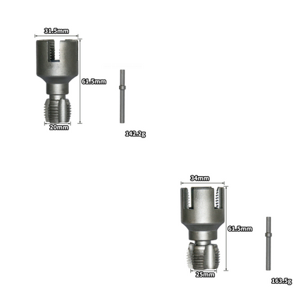 🔥Ferramenta integrada para rosqueamento interno e externo de tubos